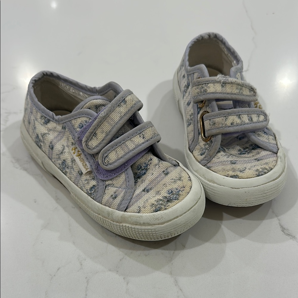 Girls LoveShackFancy Velcro Sneakers size 27